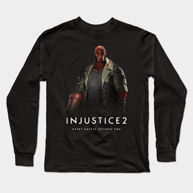 Injustice 2 - Hellboy Long Sleeve T-Shirt by Nykos